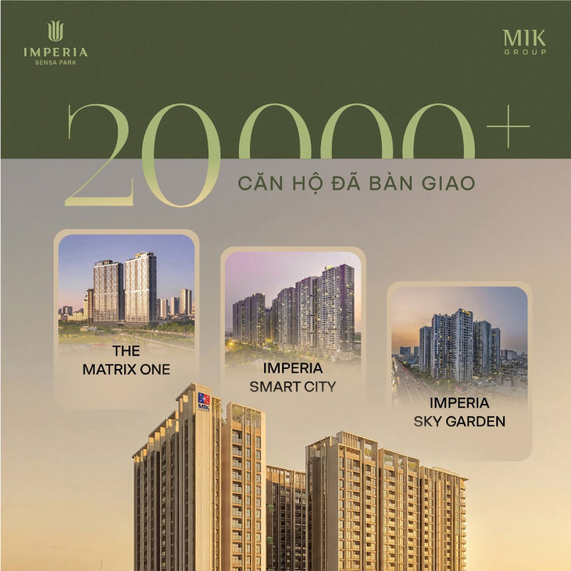 Mik Group - 30+ dự án, 20.000+ căn hộ bàn giao, hơn 1.400 ha quỹ đất